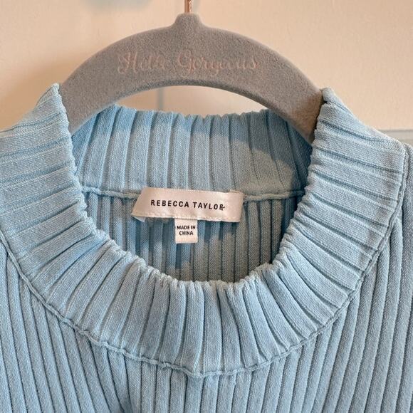 Rebecca Taylor Cutout Rib Knit Sweater Tank Top - Picture 5 of 8